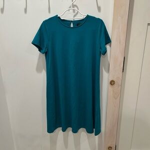 NWT J. Jill Wearever Collection T Shirt Teal Dress Size XS Petite